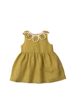Load image into Gallery viewer, Gingersnaps Linen Dress With Petal Collar
