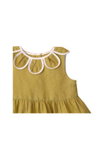 Load image into Gallery viewer, Gingersnaps Linen Dress With Petal Collar
