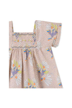 Load image into Gallery viewer, Gingersnaps Glorious Bird Print Smocked Dress
