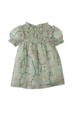 Load image into Gallery viewer, Gingersnaps Orchid Print Dress With Smocked Bodice
