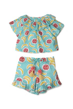 Load image into Gallery viewer, Gingersnaps Banana &amp; Pomegranate Printed Short Set

