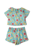 Load image into Gallery viewer, Gingersnaps Banana &amp; Pomegranate Printed Short Set
