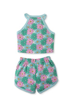 Load image into Gallery viewer, Gingersnaps Flower Print Halter Top and Shorts Set
