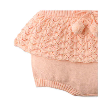 Gingersnaps Knitted Ruffle & Pleated Skorts with Ties