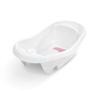 Ingenuity Comfy Clean Deluxe Newborn to Toddler Bather Pink