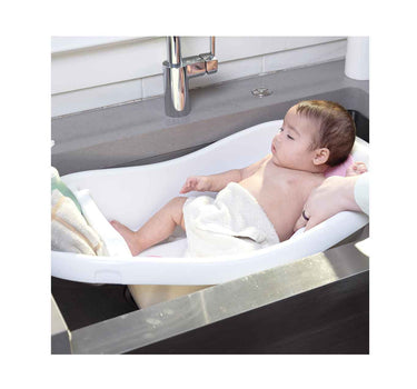 Ingenuity Comfy Clean Deluxe Newborn to Toddler Bather Pink