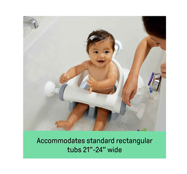 Ingenuity My Bath Seat for Sit-Up Baby Bathing Grey