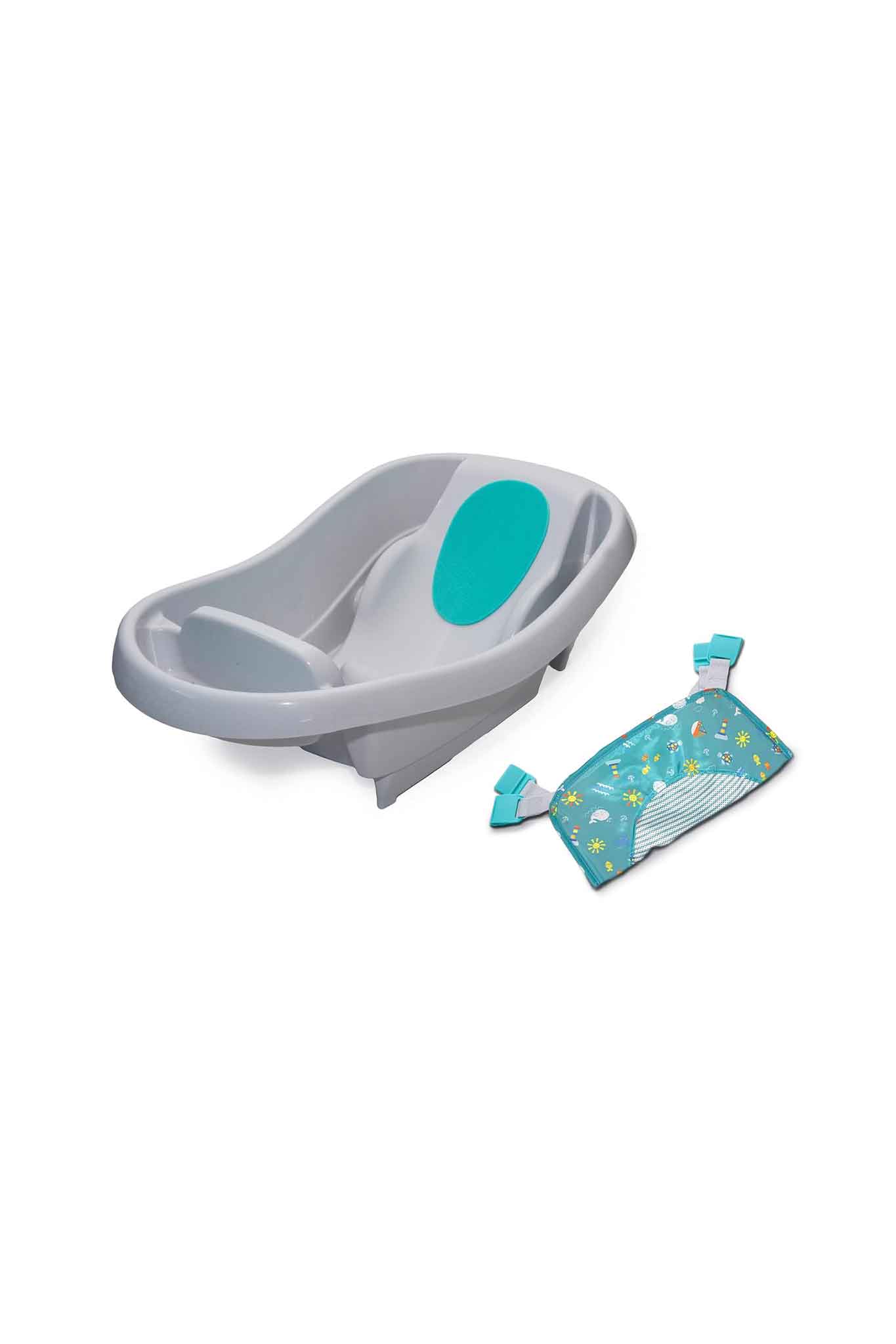 Ingenuity Comfy Clean Deluxe Newborn to Toddler Bather Grey