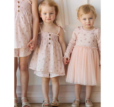 Jamie Kay Organic Cotton Emelia Short - Petite Fleur Soft Peony