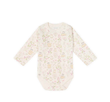 Jamie Kay Organic Cotton Long Sleeve Bodysuit - Moons Garden