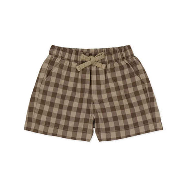 Jamie Kay Organic Cotton Louis Short - Gingham Shitake