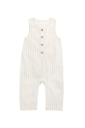 Jamie Kay Organic Cotton Milo Jumpsuit - Variegated Stripe Foam