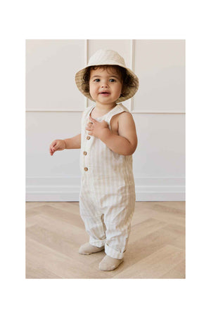 Jamie Kay Organic Cotton Milo Jumpsuit - Variegated Stripe Foam