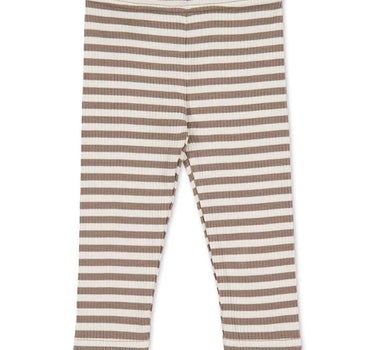 Jamie Kay Organic Cotton Modal Legging - Narrow Stripe Tweed / Cloud