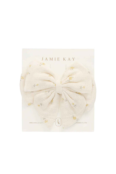 Jamie Kay Organic Cotton Muslin Annalise Bow - Vintage Ditsy