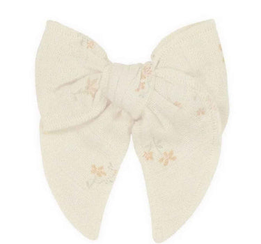 Jamie Kay Organic Cotton Muslin Bow - Pauline Chamomile