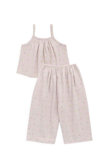 Jamie Kay Organic Cotton Viola Pyjama Set - Moon Floral Mauve