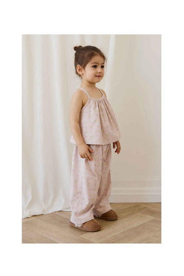 Jamie Kay Organic Cotton Viola Pyjama Set - Moon Floral Mauve