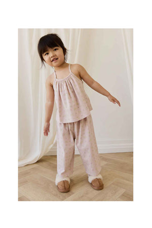 Jamie Kay Organic Cotton Viola Pyjama Set - Moon Floral Mauve