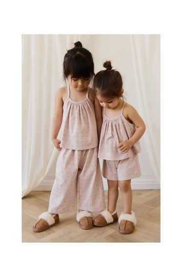 Jamie Kay Organic Cotton Viola Pyjama Set - Moon Floral Mauve