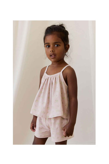 Jamie Kay Organic Cotton Winnie Pyjama Set - Moon Floral Mauve