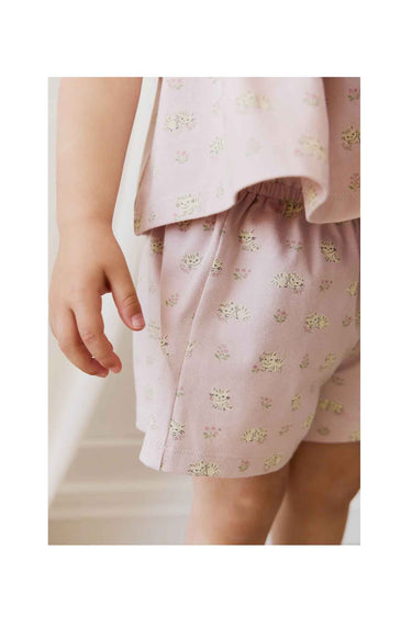 Jamie Kay Organic Cotton Winnie Pyjama Set - Moon Floral Mauve