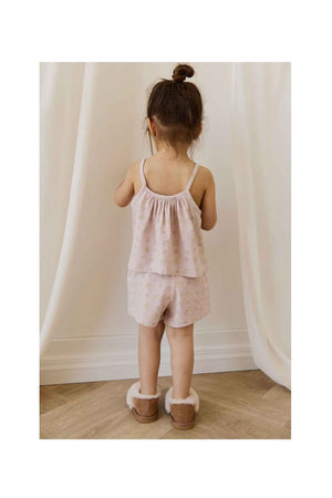 Jamie Kay Organic Cotton Winnie Pyjama Set - Moon Floral Mauve