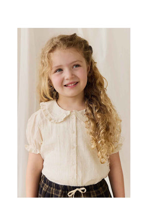 Jamie Kay Organic Cotton Bowie Blouse - Parchment