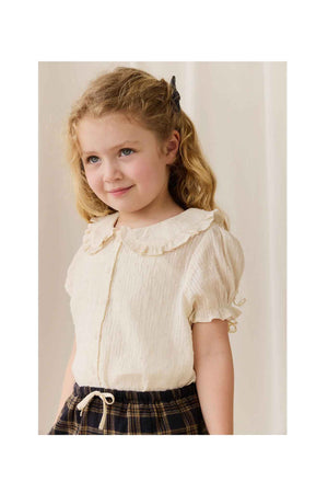Jamie Kay Organic Cotton Bowie Blouse - Parchment