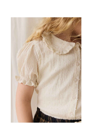 Jamie Kay Organic Cotton Bowie Blouse - Parchment