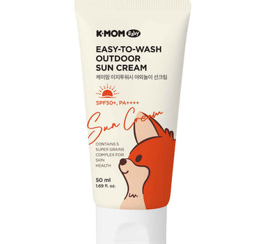 K-Mom Easy-To-Wash Outdoor Sun Cream Spf 50+, Pa++++ 50ml