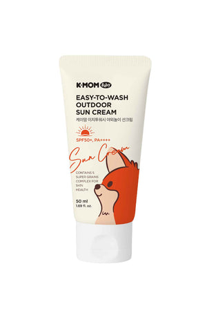 K-Mom Easy-To-Wash Outdoor Sun Cream Spf 50+, Pa++++ 50ml
