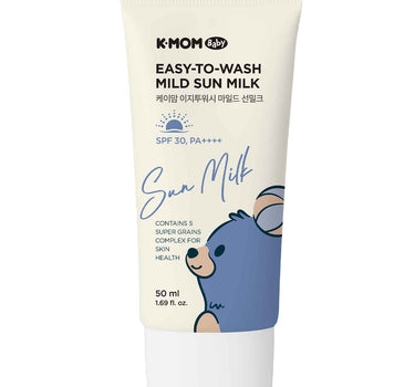 K-Mom Easy-To-Wash Mild Sun Milk Spf 30, Pa++++ 50ml