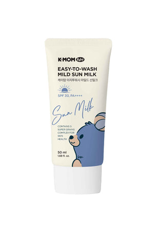 K-Mom Easy-To-Wash Mild Sun Milk Spf 30, Pa++++ 50ml