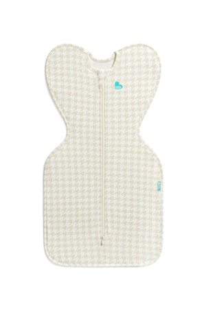 Love To Dream Swaddle Up Stage 1 1.0 Tog Original Cotton Houndstooth Tan