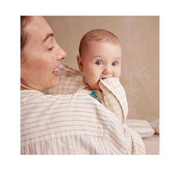 Love To Dream Swaddle Up Stage 1 1.0 Tog Original Cotton Houndstooth Tan