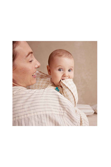 Love To Dream Swaddle Up Stage 1 1.0 Tog Original Cotton Houndstooth Tan