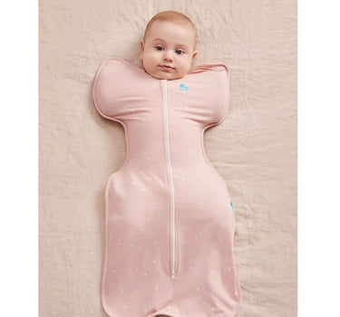 Love To Dream Swaddle Up Stage 1 1.0 Tog Strecth Cotton Twinkle Powder Pink