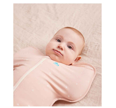 Love To Dream Swaddle Up Stage 1 1.0 Tog Strecth Cotton Twinkle Powder Pink