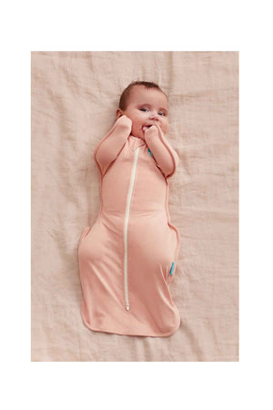 Love To Dream Swaddle Up Stage 1 0.2 Tog Stretch Cotton Blush