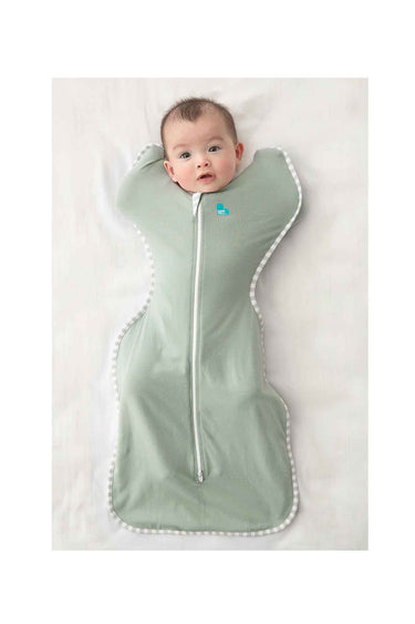Love To Dream Swaddle Up Stage 1 0.2 Tog Stretch Cotton Light Olive