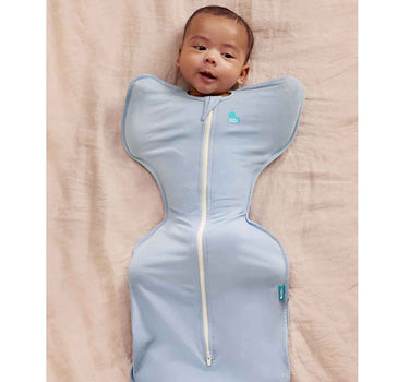 Love To Dream Swaddle Up Stage 1 0.2 Tog Stretch Cotton Soft Blue