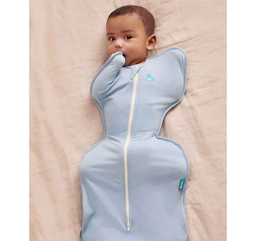Love To Dream Swaddle Up Stage 1 0.2 Tog Stretch Cotton Soft Blue