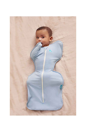 Love To Dream Swaddle Up Stage 1 0.2 Tog Stretch Cotton Soft Blue