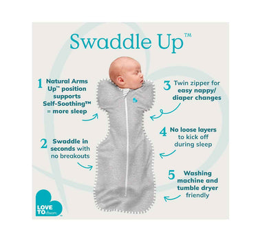 Love To Dream Swaddle Up 0.2 Tog Original Cotton