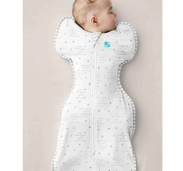 Love To Dream Swaddle Up Stage 1 0.2 TOG Stretch Cotton You Are My White