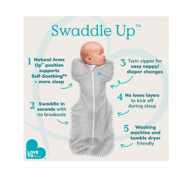 Love To Dream Swaddle Up Stage 1 1.0 Tog Viscose From Bamboo Stars & Moon Olive