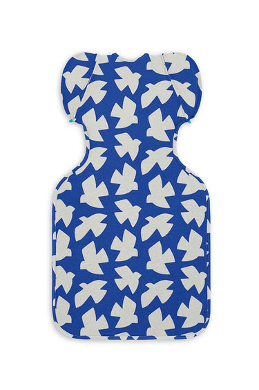 Love To Dream Swaddle Up Transition Bag Stage 2 1.0 Tog Stretch Cotton Paperbirds Cobalt