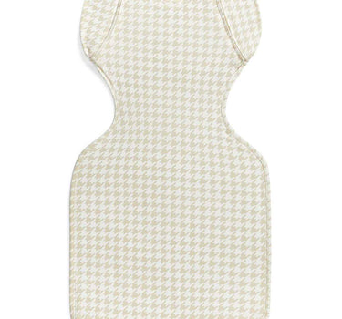 Love To Dream Swaddle Up Transition Bag Stage 2 1.0 Tog Stretch Cotton Houndstooth Tan