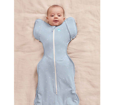 Love To Dream Swaddle Up Transition Bag Stage 2 1.0 Tog Stretch Cotton Twinkle Powder Blue
